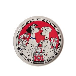 Rare Disney 101 Dalmatians Plate By ZAK Designs 1990's Vintage Dogs Dinnerware